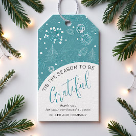 Etiqueta Para Presente "Esta É A Época Para Ser Um Feliz Natal Corporativ