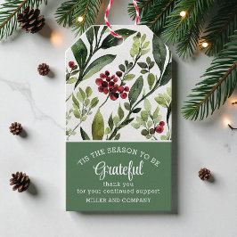 Etiqueta Para Presente "Esta É A Época Para Ser Um Feliz Natal Corporativ
