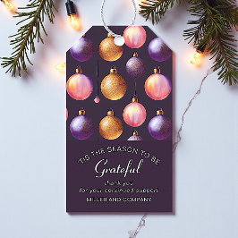 Etiqueta Para Presente "Esta É A Época Para Ser Um Feliz Natal Corporativ