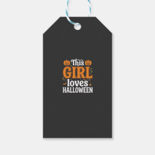 Etiqueta Para Presente Esta Garota Ama Tipografia de Halloween SVG Design