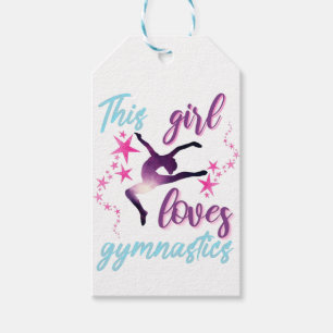 Etiqueta Para Presente Esta Menina Adora O Salto De Estrelas De Ginástica