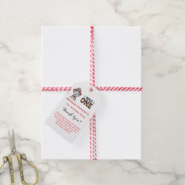 Etiqueta Para Presente Estação de Fogo Dalmatic Dog 1rua. Aniversário Obr