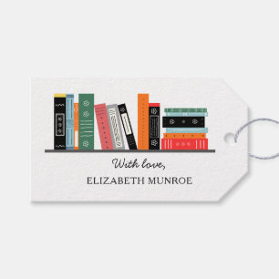 Etiqueta Para Presente Estante Literária Fofa Personalizada