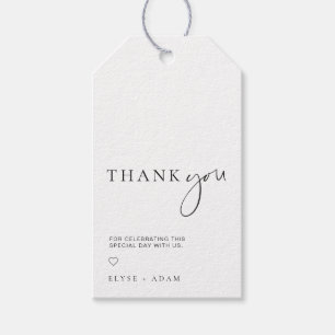 Etiqueta Para Presente Estelle Modern Minimamente Obrigado Tag Favorável