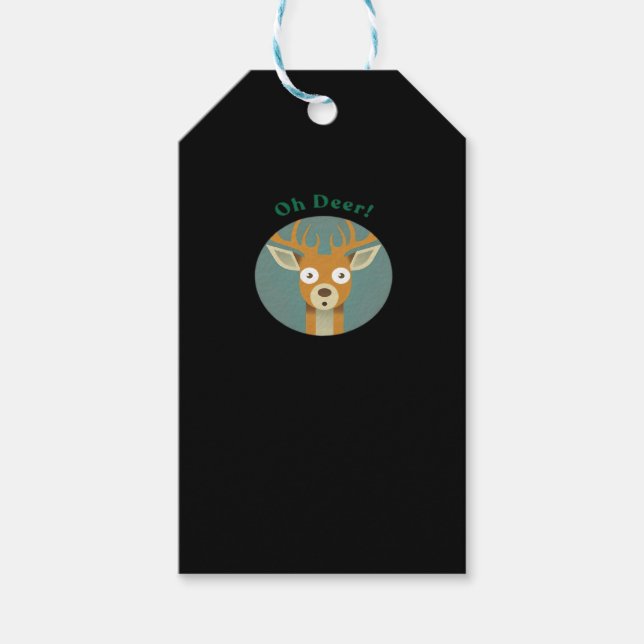 Etiqueta Para Presente Estilo Criativo Oh Deer (Frente)