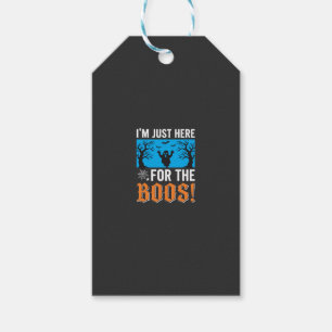 Etiqueta Para Presente Estou Aqui Só Para As Vaias Design De Halloween_1