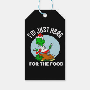 Etiqueta Para Presente Estou aqui só pela comida 