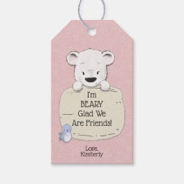 Etiqueta Para Presente Estou muito feliz por sermos amigos no dia dos nam