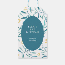 Etiqueta Para Presente Estrela Botânica de Aquarela de David Bar Bat Mitz