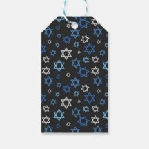 Estrela Chalkboard de David Hanukkah Gift Tag