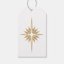 Etiqueta Para Presente Estrela de Belém Natal Escritura Sagrada Natal