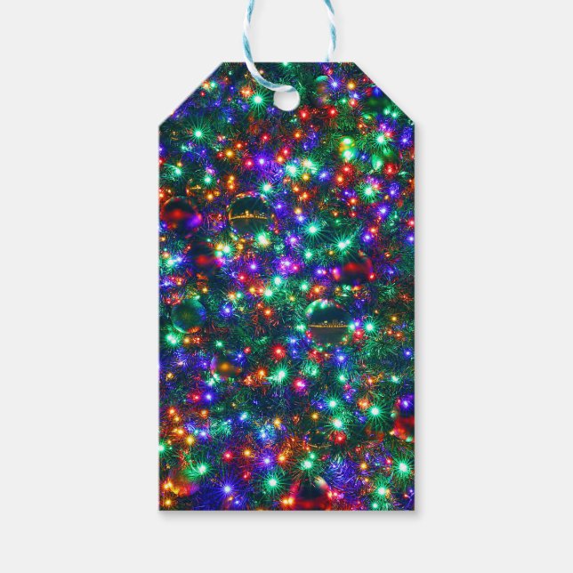 Etiqueta Para Presente Estrelas de Natal (Frente)