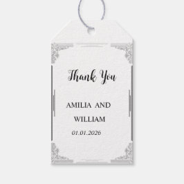Etiqueta Para Presente Etiqueta de Favor de Presente de Casamento Minimal