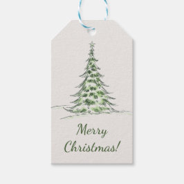 Etiqueta Para Presente Etiqueta de presente Beige Elegante Natal