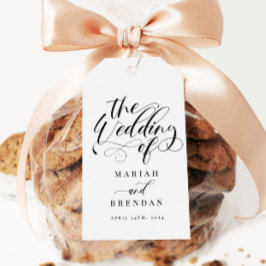 Etiqueta Para Presente Etiqueta de Presente Clássica de Casamento de Cali
