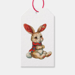 ETIQUETA PARA PRESENTE ETIQUETA DE PRESENTE COELHO DE NATAL 