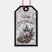 Etiqueta de Presente com Lanterna de Gothmas Alegr