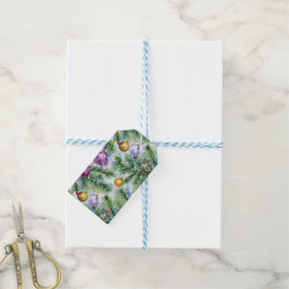 Etiqueta Para Presente Etiqueta de presente da árvore de Natal de Férias