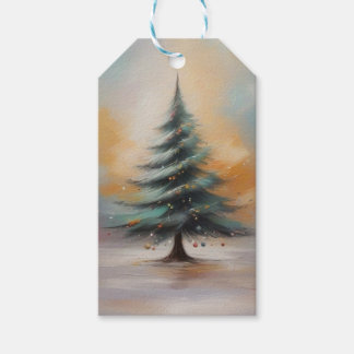 Etiqueta Para Presente Etiqueta de Presente da Árvore de Natal Elegante W