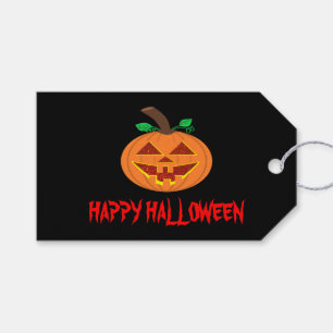 Etiqueta Para Presente Etiqueta de Presente de Abóbora de Abóbora de Olho