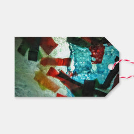 Etiqueta Para Presente Etiqueta de presente de abstrato azul, abstrato de