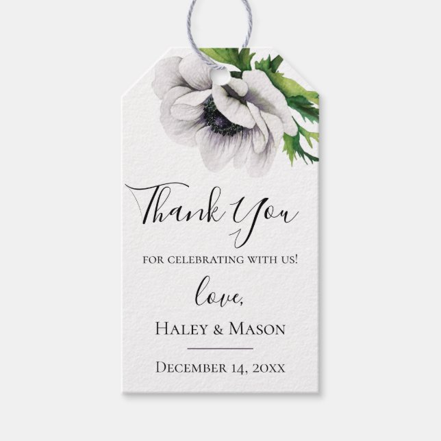 Etiqueta Para Presente Etiqueta de presente de agradecimento de casamento (Frente)