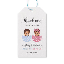 Etiqueta de Presente de Agradecimento Revelação de