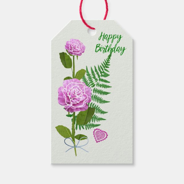 Etiqueta Para Presente Etiqueta de presente de aniversário: (Frente)