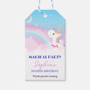 Etiqueta Para Presente Etiqueta de Presente de Aniversário de Unicórnio M