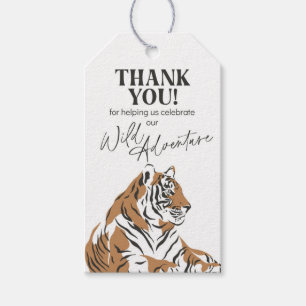 Etiqueta Para Presente etiqueta de presente de aniversário do tigre da se