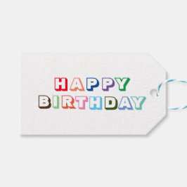 Etiqueta Para Presente Etiqueta de Presente de Aniversário Feliz