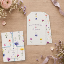 Etiqueta de Presente de Aniversário Personalizada