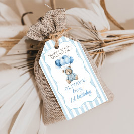 Etiqueta Para Presente Etiqueta de presente de aniversário Urso de pelúci