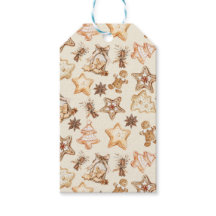 Etiqueta de Presente de Biscoito de Natal