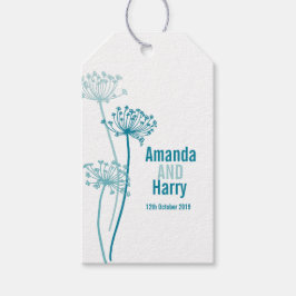 Etiqueta Para Presente Etiqueta de presente de casamento branco de chá az