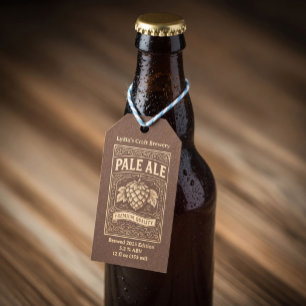 Etiqueta Para Presente Etiqueta de Presente de Cerveja Pale Ale Vintage P