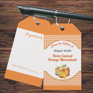 Etiqueta Para Presente Etiqueta de presente de Citrus Marmalade Cozinha C
