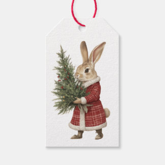 ETIQUETA PARA PRESENTE ETIQUETA DE PRESENTE DE COELHO DE NATAL E RATOS