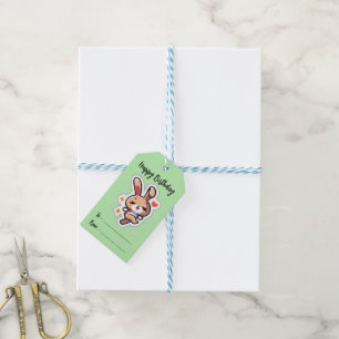 Etiqueta Para Presente Etiqueta de Presente de Coelho Personalizada