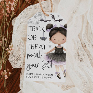Etiqueta Para Presente Etiqueta de Presente de Dança de Balé de Halloween