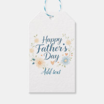 Etiqueta de presente de Dia de os pais personaliza