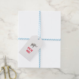 Etiqueta Para Presente Etiqueta de Presente de Elefante Branco