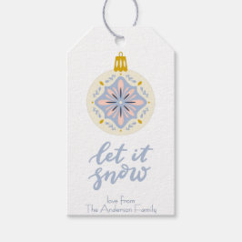 Etiqueta Para Presente Etiqueta de presente de Enfeites de natal de Arte 