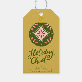 Etiqueta Para Presente Etiqueta de presente de Enfeites de natal de Arte 