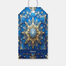 Etiqueta Para Presente Etiqueta de Presente de Feriado Decorativa Azul