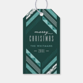 Etiqueta Para Presente Etiqueta de Presente de Férias em Espinha de Peixe