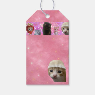 Etiqueta Para Presente etiqueta de presente de gatinho meme etéreo brilha