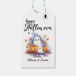 Etiqueta Para Presente Etiqueta de presente de Halloween Personalizável e