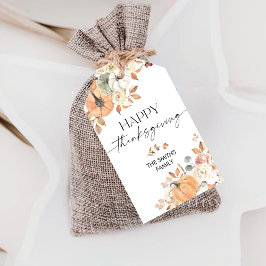 Etiqueta Para Presente Etiqueta de presente de jantar de Ação de Graças d