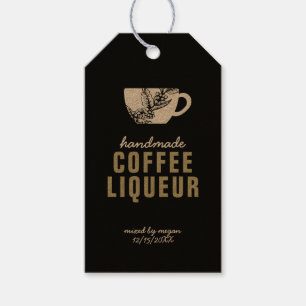 Etiqueta Para Presente Etiqueta de Presente de Licor de Café